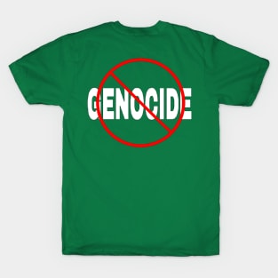 🚫 GENOCIDE - Back T-Shirt